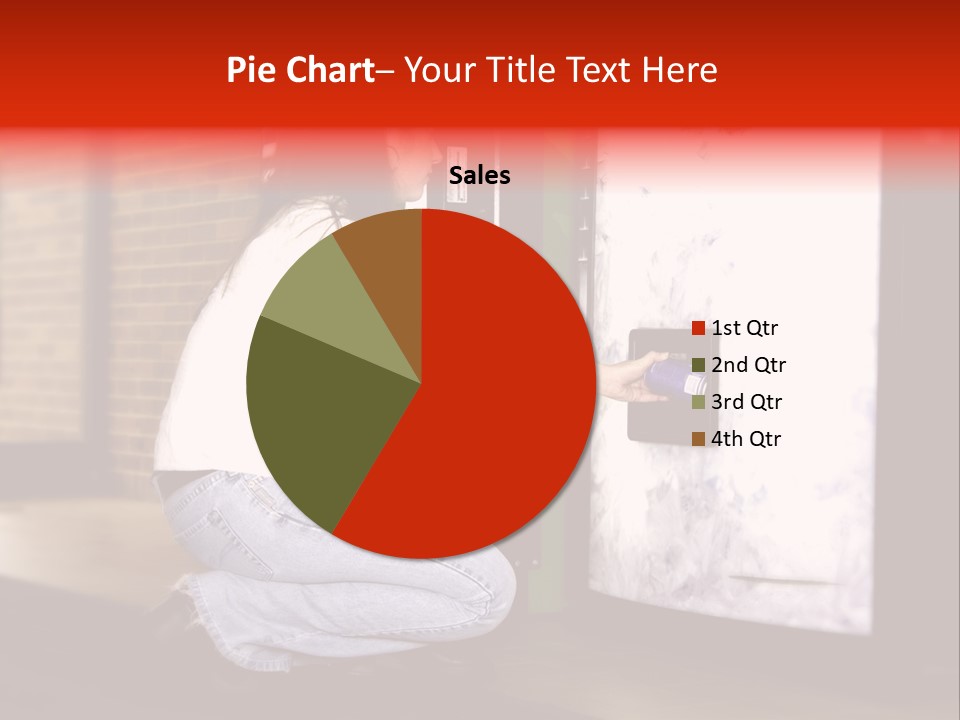 Woman Getting Soda From Vend Machine PowerPoint Template