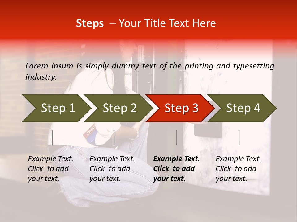 Woman Getting Soda From Vend Machine PowerPoint Template