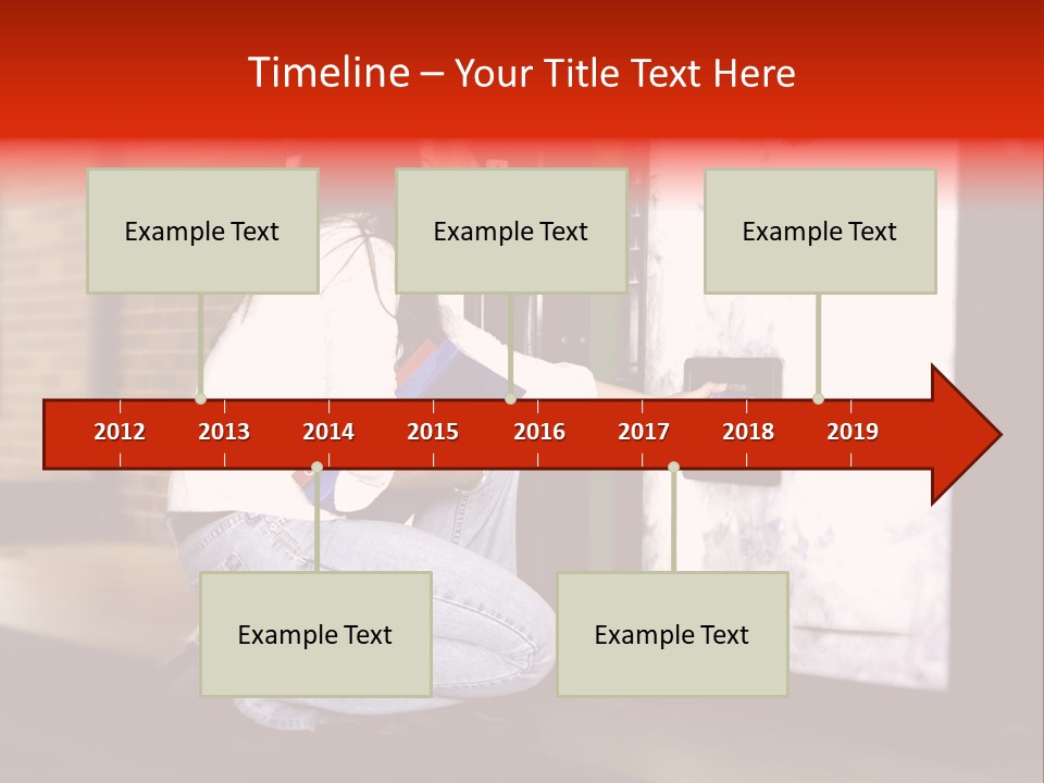Woman Getting Soda From Vend Machine PowerPoint Template