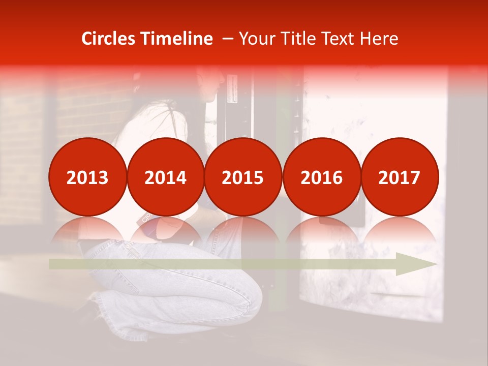 Woman Getting Soda From Vend Machine PowerPoint Template