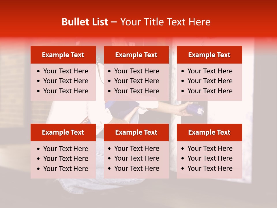 Woman Getting Soda From Vend Machine PowerPoint Template