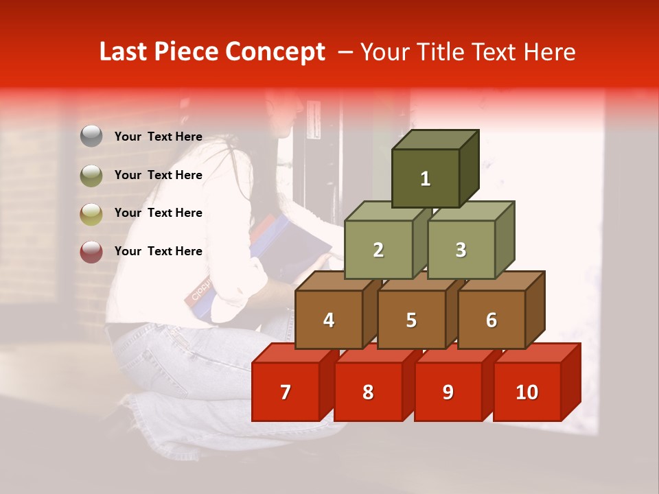 Woman Getting Soda From Vend Machine PowerPoint Template