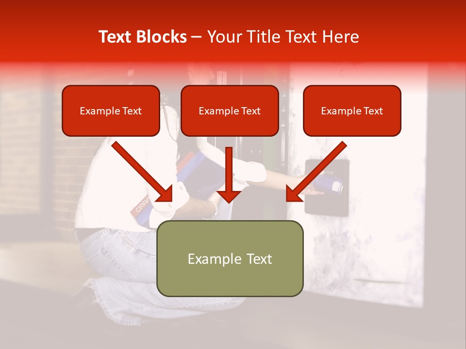 Woman Getting Soda From Vend Machine PowerPoint Template