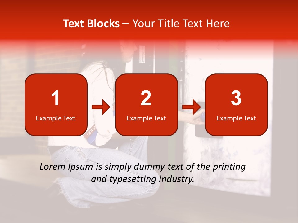 Woman Getting Soda From Vend Machine PowerPoint Template
