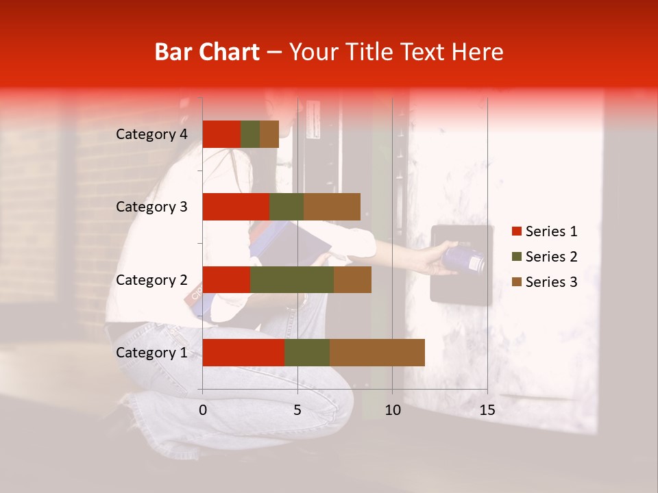 Woman Getting Soda From Vend Machine PowerPoint Template