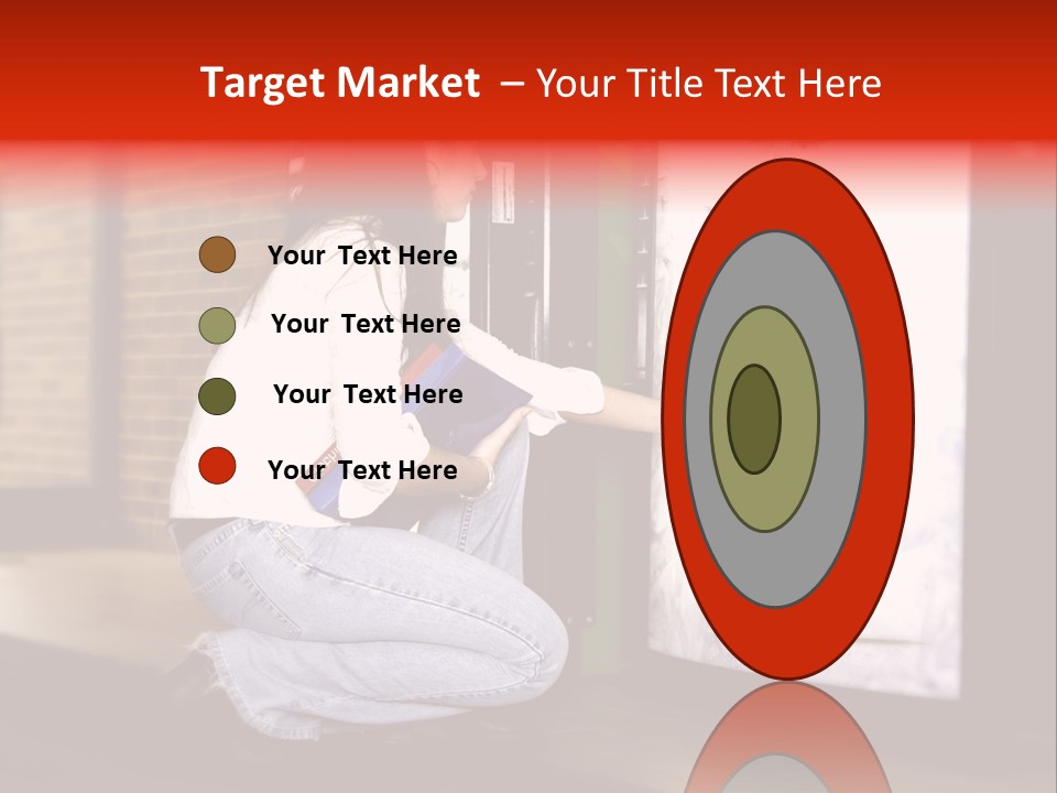 Woman Getting Soda From Vend Machine PowerPoint Template