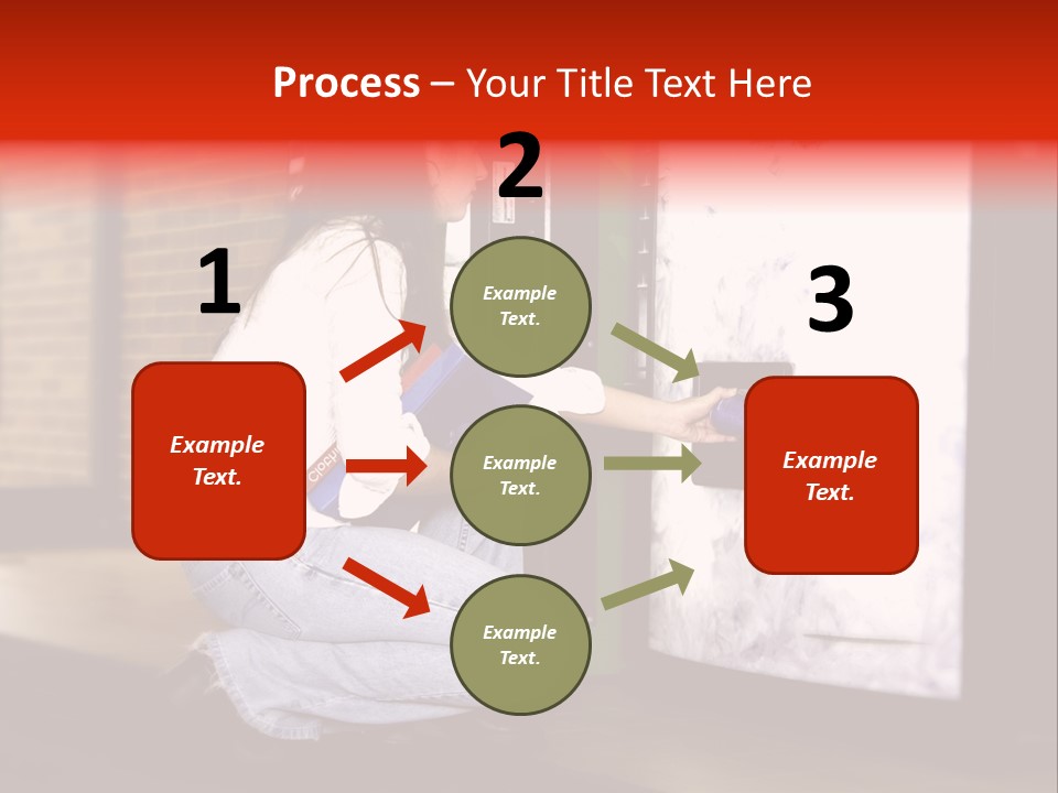 Woman Getting Soda From Vend Machine PowerPoint Template