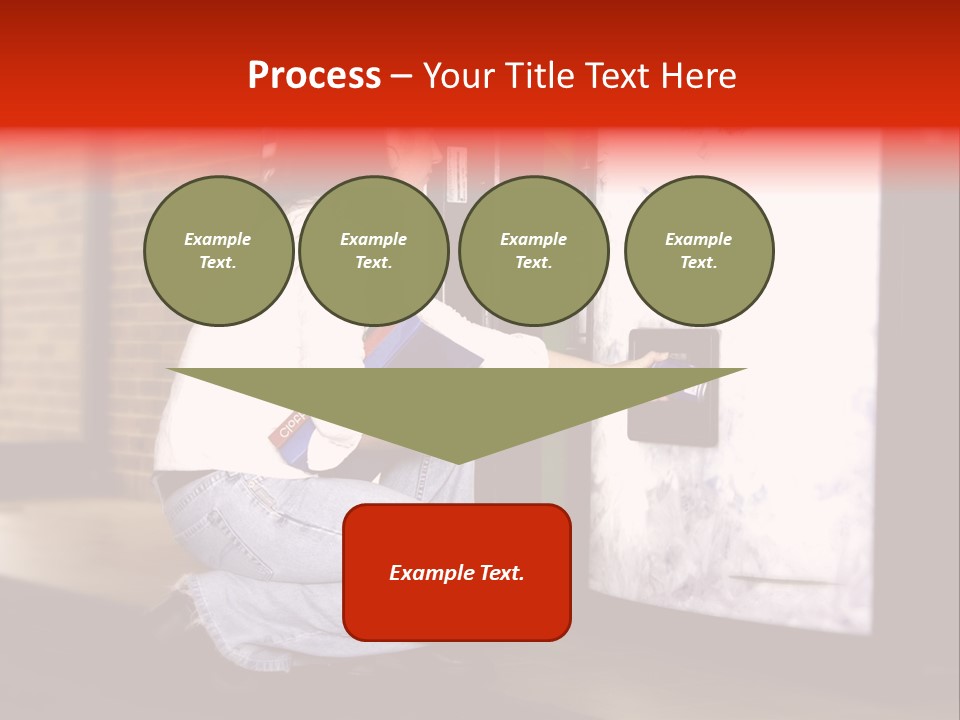 Woman Getting Soda From Vend Machine PowerPoint Template