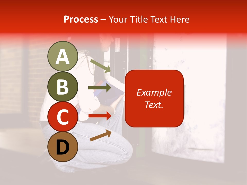 Woman Getting Soda From Vend Machine PowerPoint Template