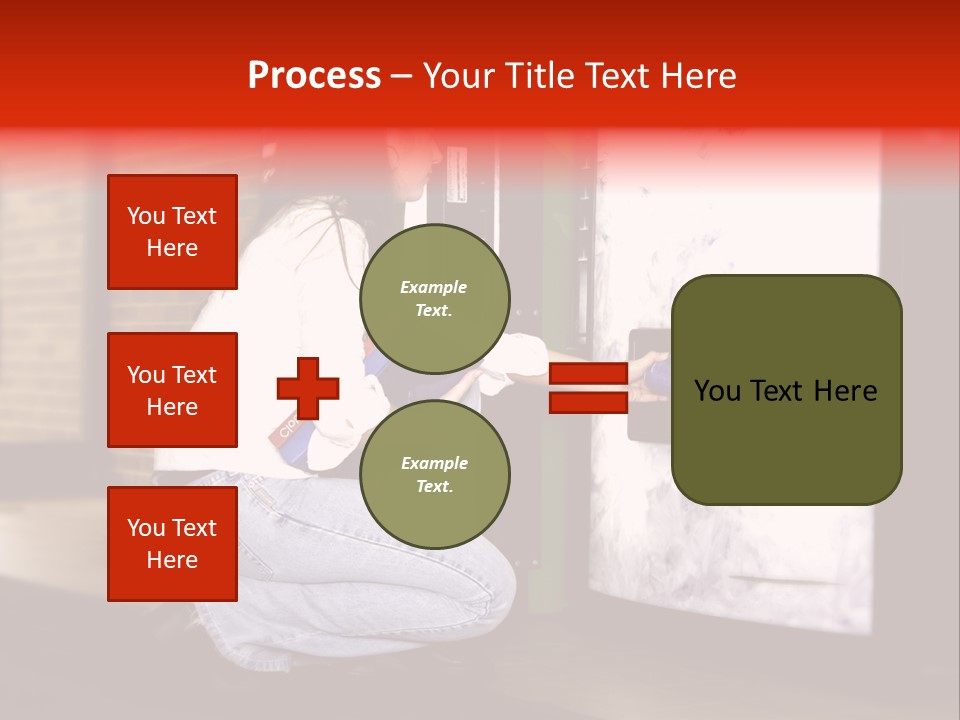 Woman Getting Soda From Vend Machine PowerPoint Template