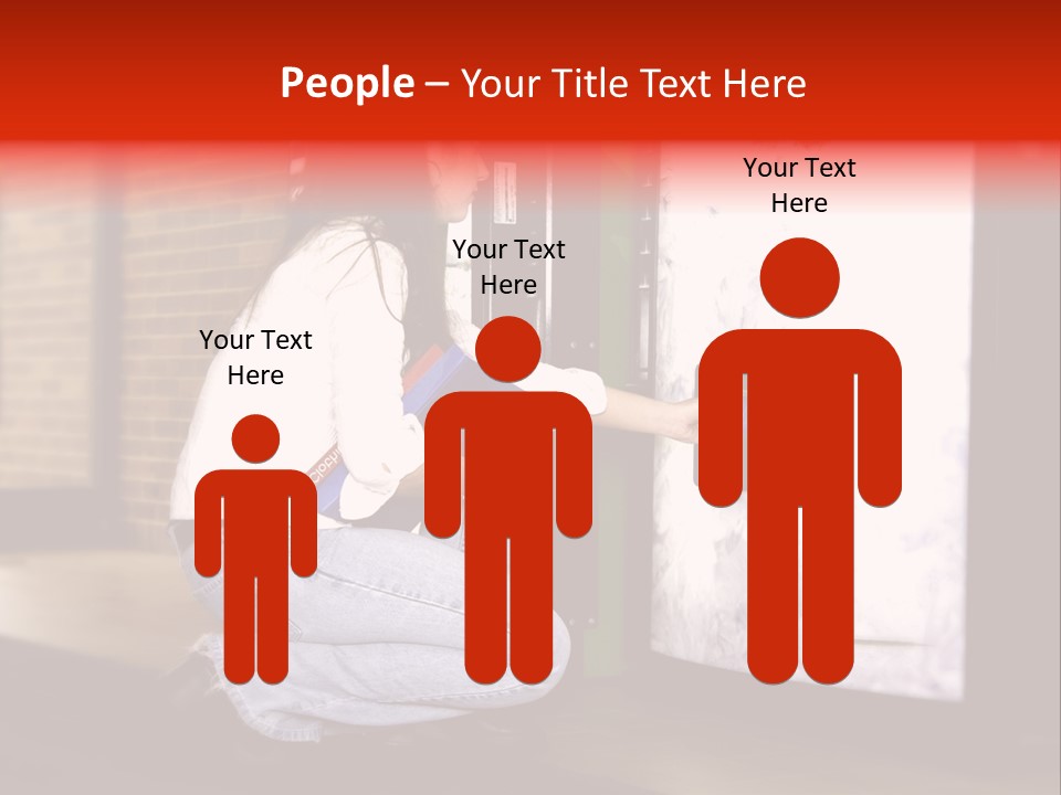 Woman Getting Soda From Vend Machine PowerPoint Template