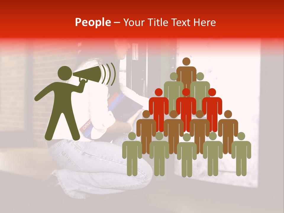 Woman Getting Soda From Vend Machine PowerPoint Template