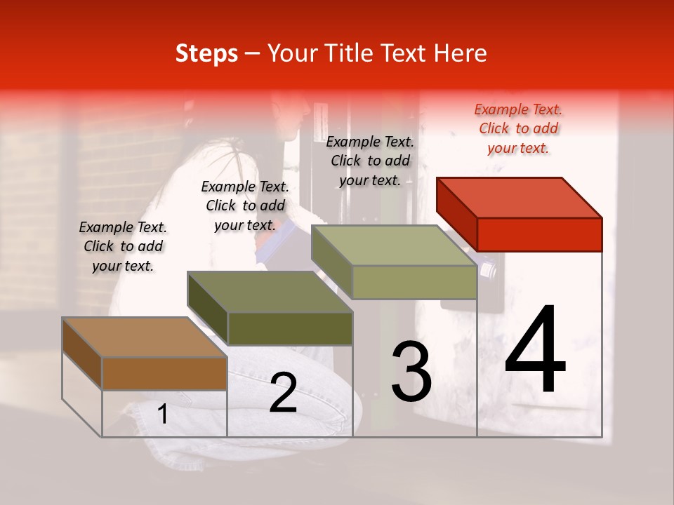 Woman Getting Soda From Vend Machine PowerPoint Template