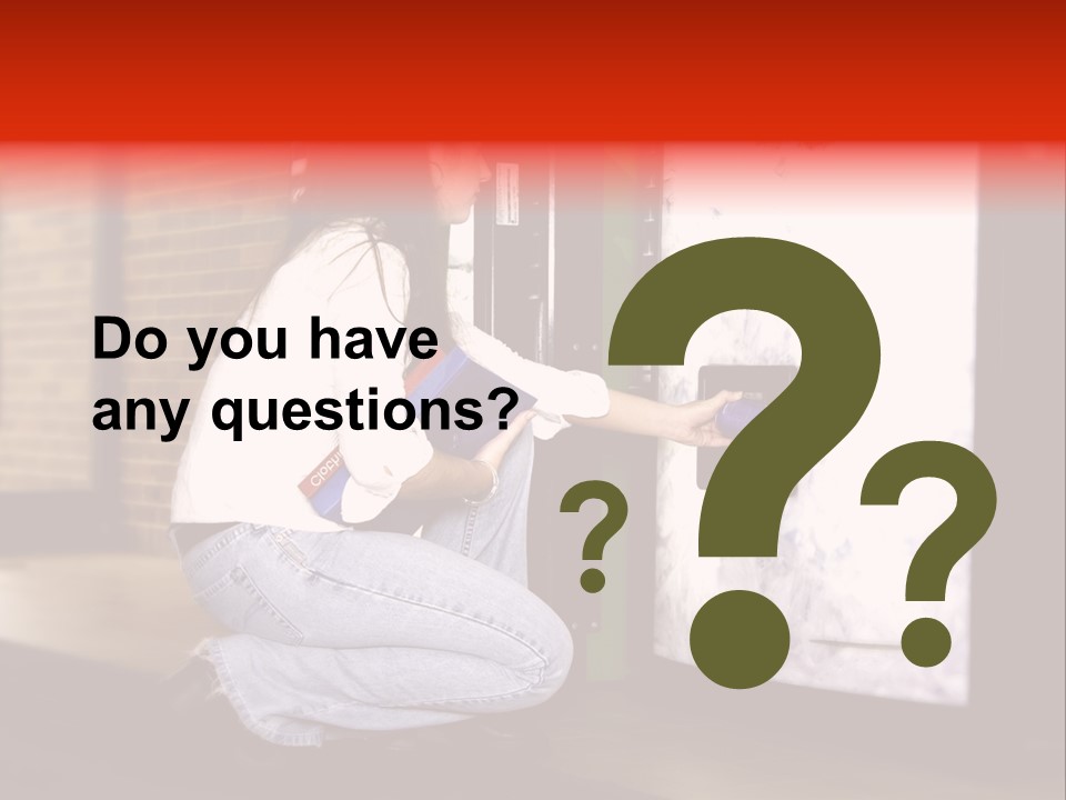 Woman Getting Soda From Vend Machine PowerPoint Template