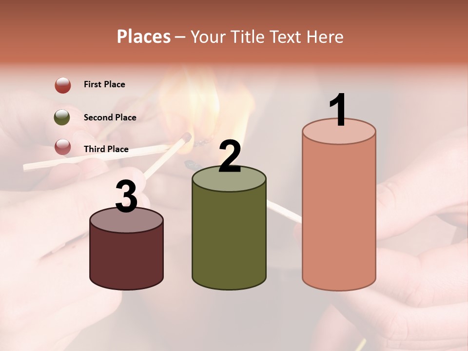 Three Naughty Boys Playing With Fire In The House PowerPoint Template