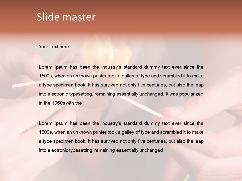 Three Naughty Boys Playing With Fire In The House PowerPoint Template