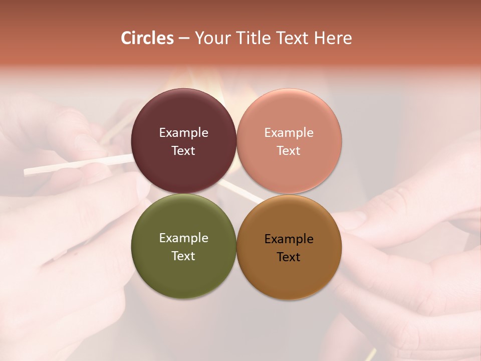 Three Naughty Boys Playing With Fire In The House PowerPoint Template