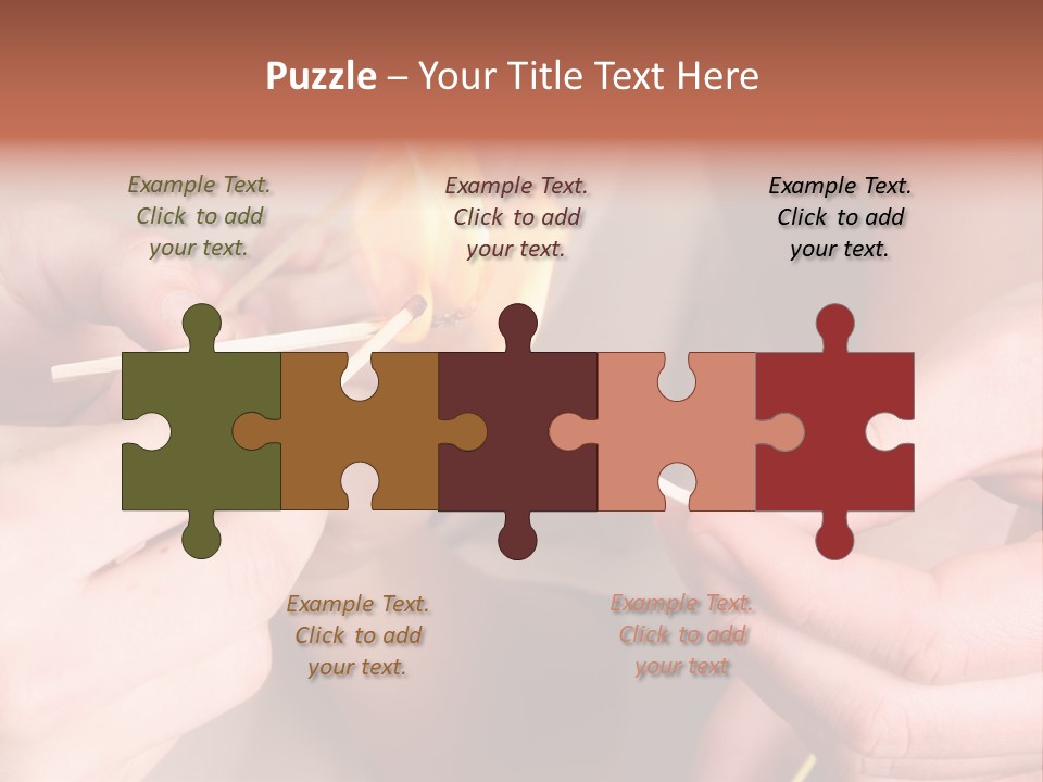 Three Naughty Boys Playing With Fire In The House PowerPoint Template