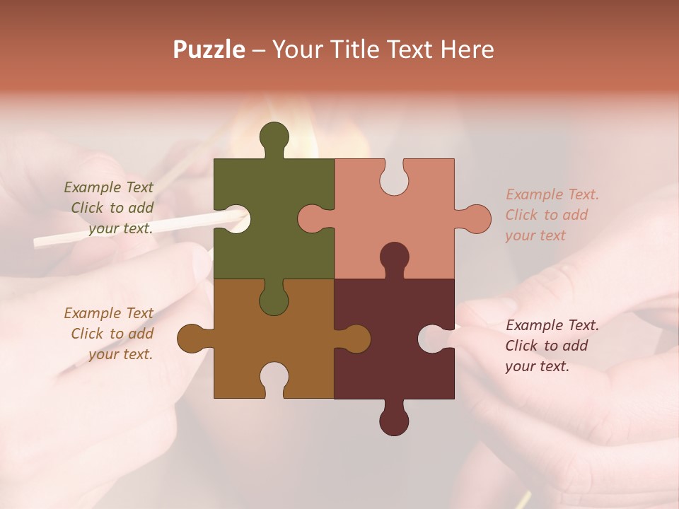 Three Naughty Boys Playing With Fire In The House PowerPoint Template