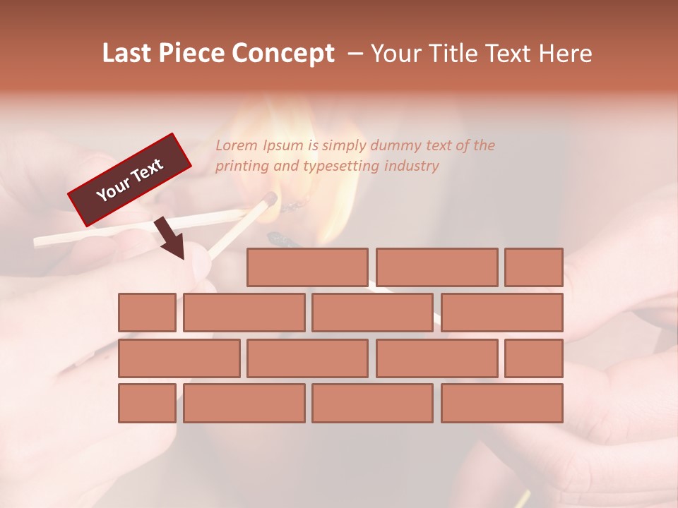 Three Naughty Boys Playing With Fire In The House PowerPoint Template