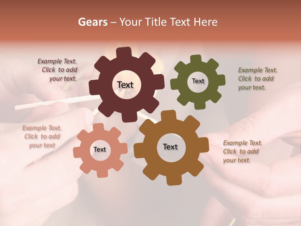 Three Naughty Boys Playing With Fire In The House PowerPoint Template