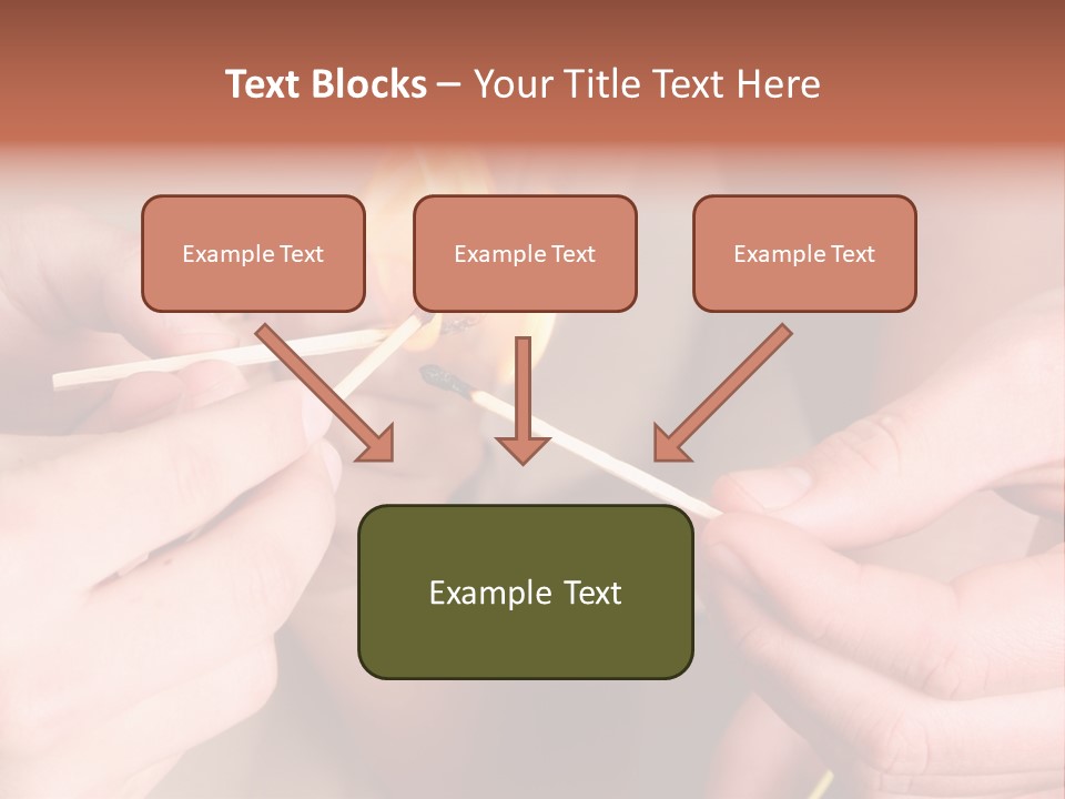 Three Naughty Boys Playing With Fire In The House PowerPoint Template