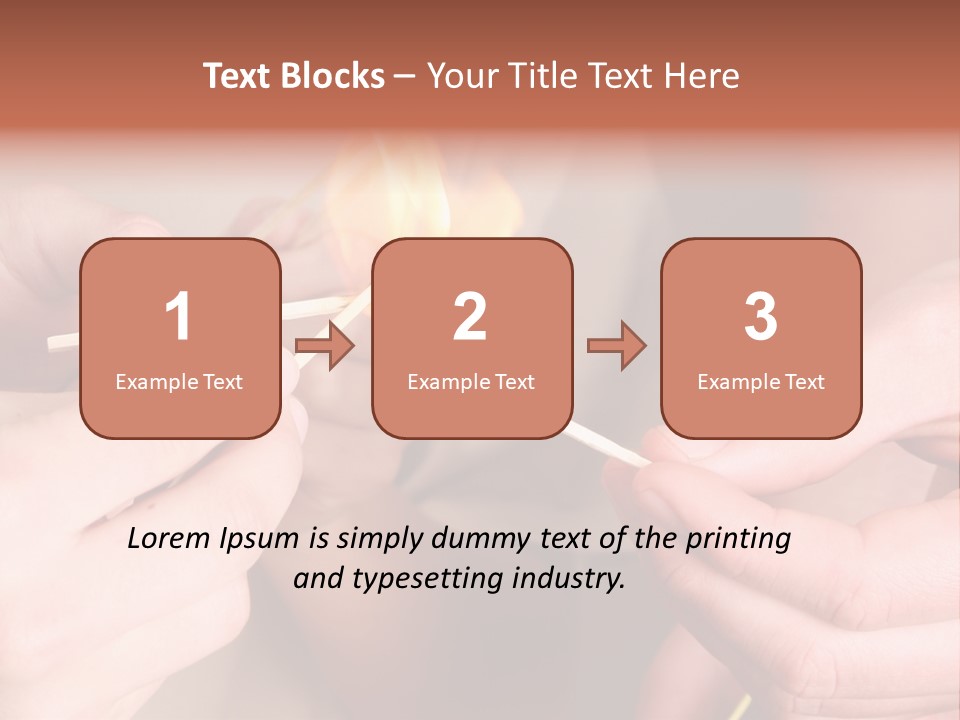 Three Naughty Boys Playing With Fire In The House PowerPoint Template