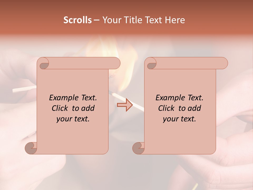 Three Naughty Boys Playing With Fire In The House PowerPoint Template