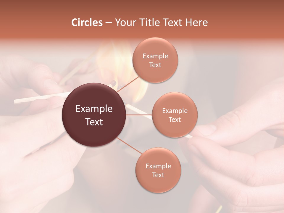 Three Naughty Boys Playing With Fire In The House PowerPoint Template