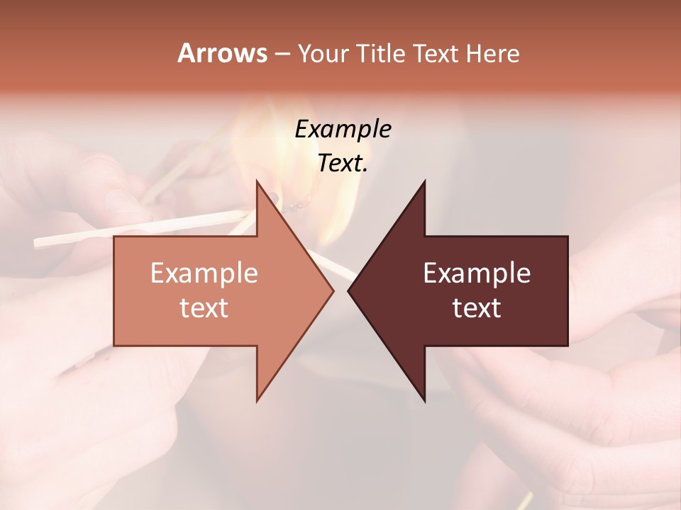 Three Naughty Boys Playing With Fire In The House PowerPoint Template