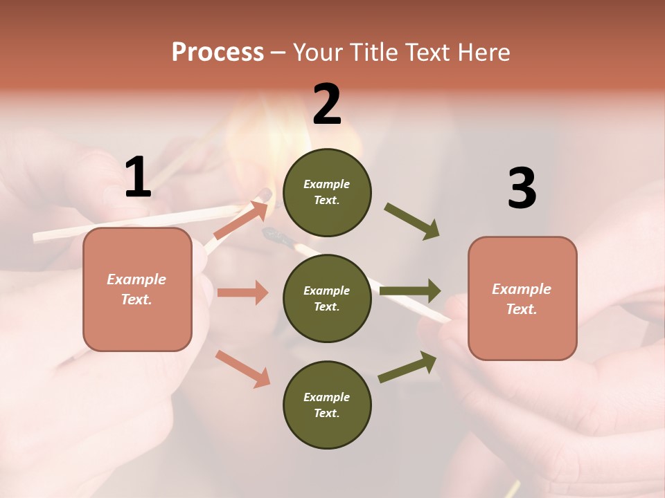 Three Naughty Boys Playing With Fire In The House PowerPoint Template