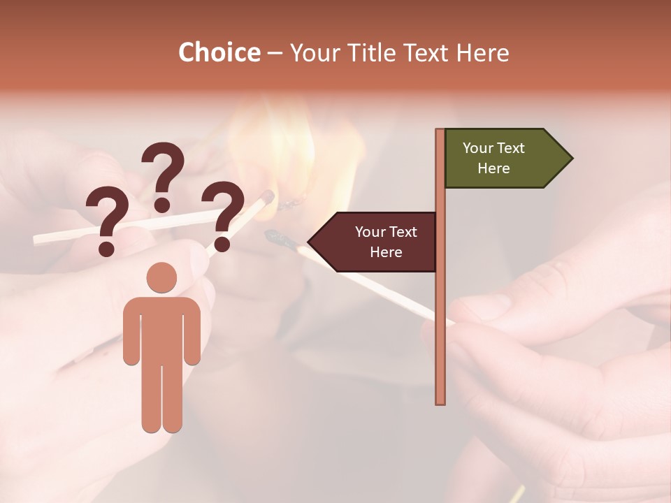 Three Naughty Boys Playing With Fire In The House PowerPoint Template