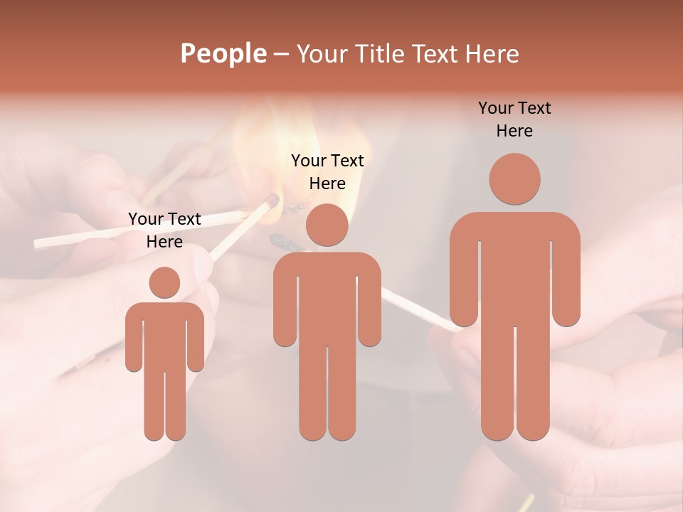 Three Naughty Boys Playing With Fire In The House PowerPoint Template