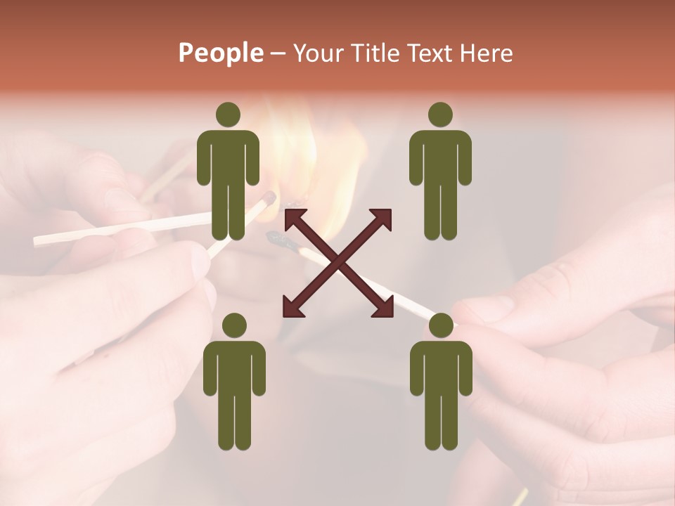 Three Naughty Boys Playing With Fire In The House PowerPoint Template