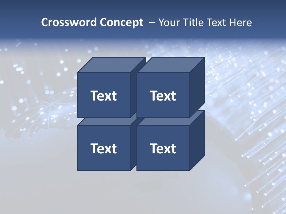 Fiber Optics Background With Lots Of Light Spots PowerPoint Template