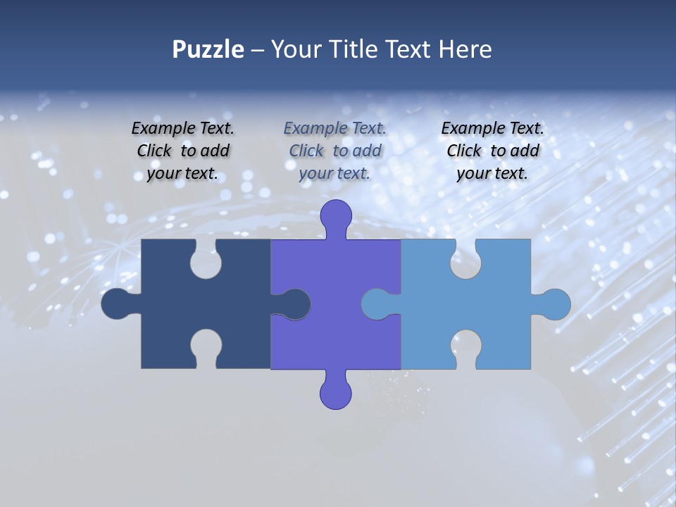 Fiber Optics Background With Lots Of Light Spots PowerPoint Template