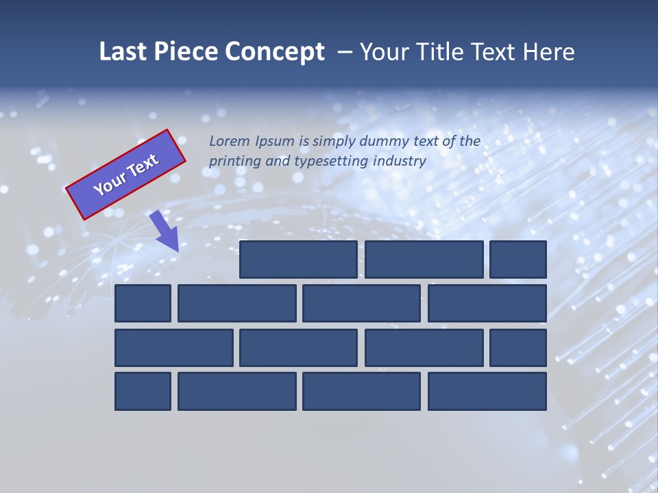 Fiber Optics Background With Lots Of Light Spots PowerPoint Template