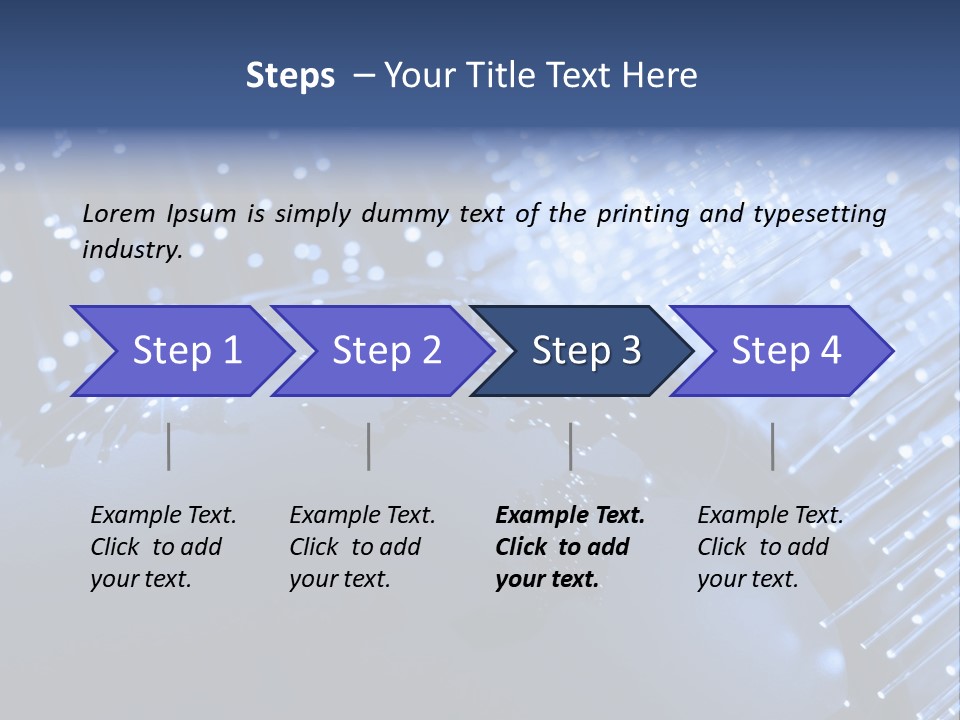 Fiber Optics Background With Lots Of Light Spots PowerPoint Template