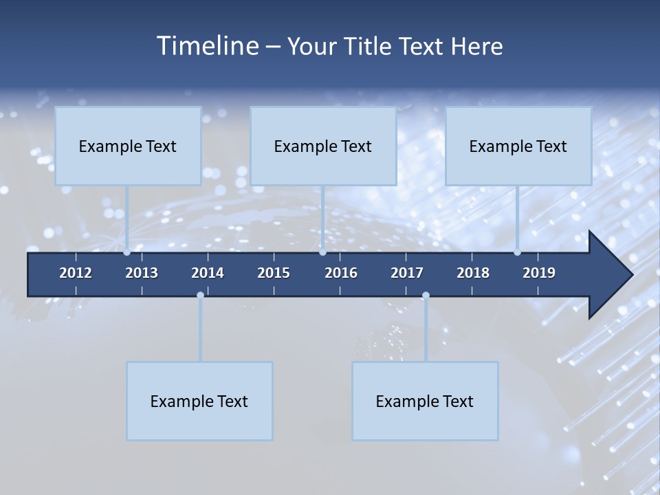 Fiber Optics Background With Lots Of Light Spots PowerPoint Template