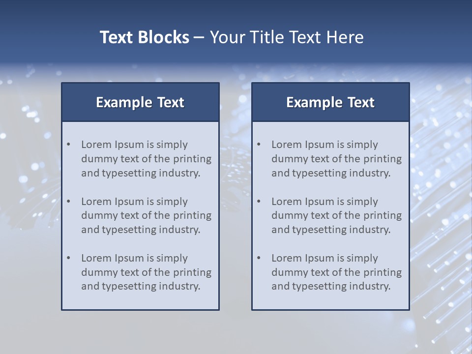 Fiber Optics Background With Lots Of Light Spots PowerPoint Template
