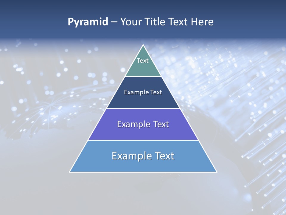 Fiber Optics Background With Lots Of Light Spots PowerPoint Template