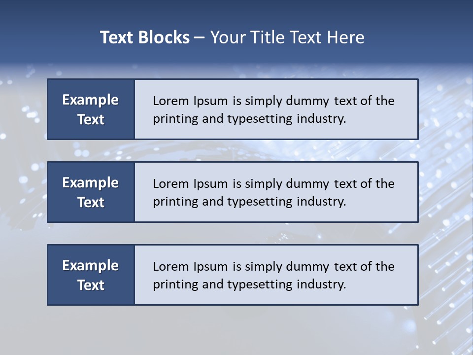 Fiber Optics Background With Lots Of Light Spots PowerPoint Template