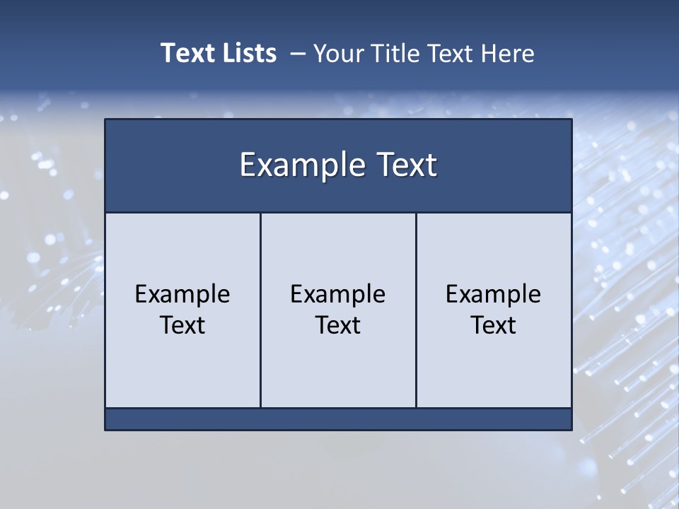 Fiber Optics Background With Lots Of Light Spots PowerPoint Template
