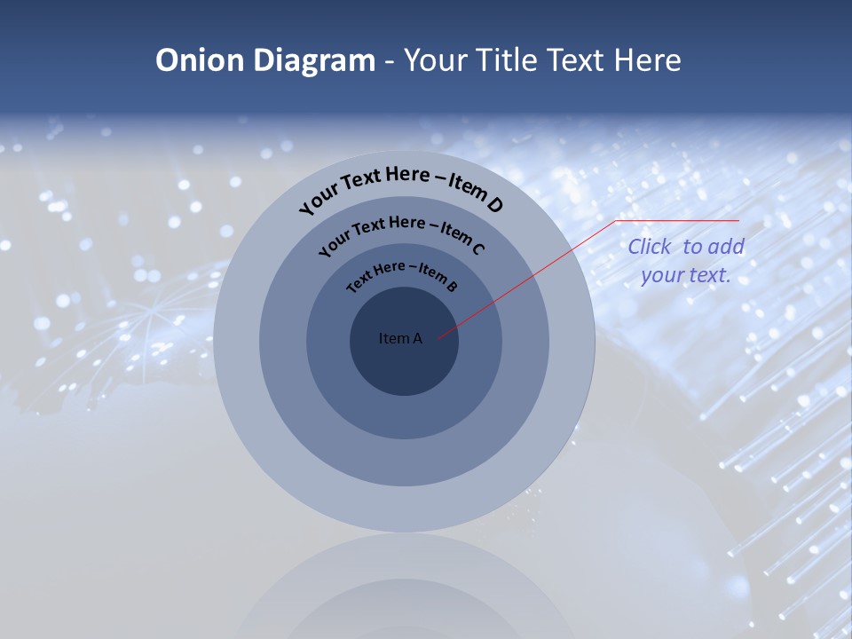 Fiber Optics Background With Lots Of Light Spots PowerPoint Template