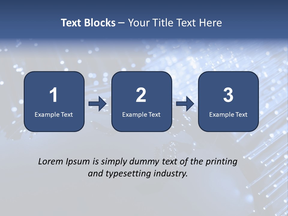 Fiber Optics Background With Lots Of Light Spots PowerPoint Template
