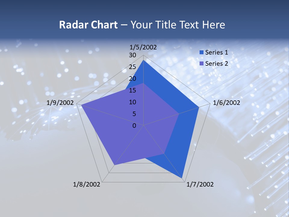 Fiber Optics Background With Lots Of Light Spots PowerPoint Template
