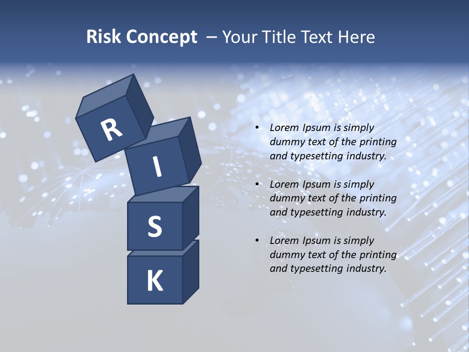 Fiber Optics Background With Lots Of Light Spots PowerPoint Template