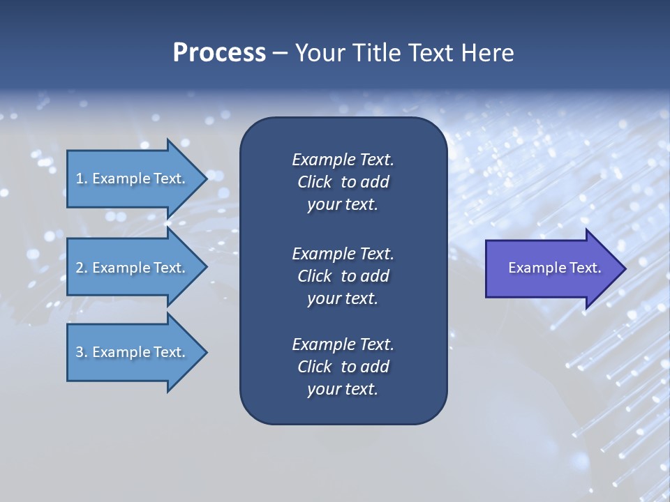 Fiber Optics Background With Lots Of Light Spots PowerPoint Template