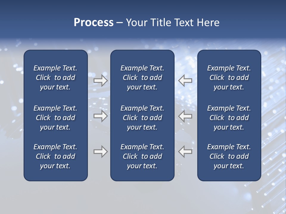 Fiber Optics Background With Lots Of Light Spots PowerPoint Template
