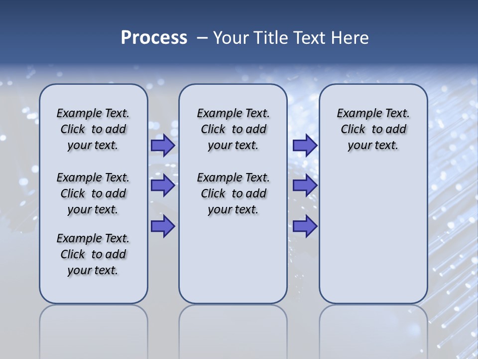 Fiber Optics Background With Lots Of Light Spots PowerPoint Template
